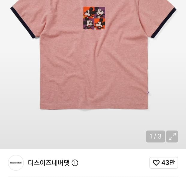 디스이즈네버뎃 미키마우스 링거티
