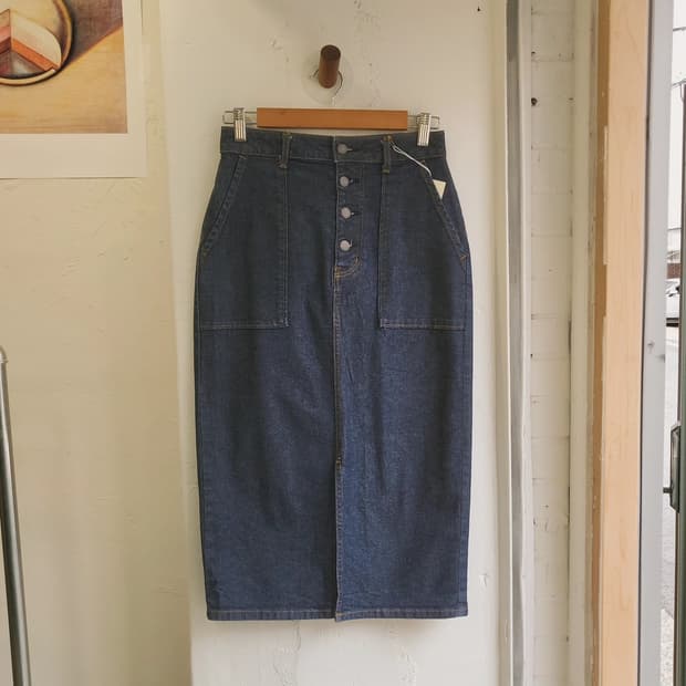 GU 생지데님 스커트