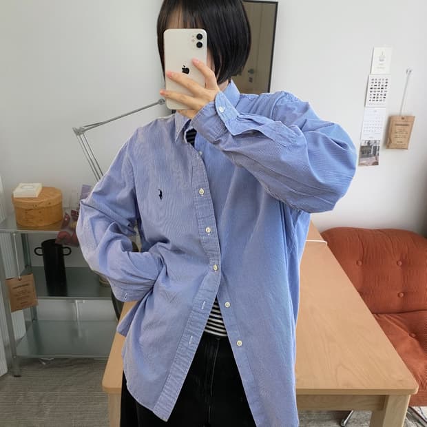 폴로랄프로렌 체크 셔츠 (Man XL) AA1034