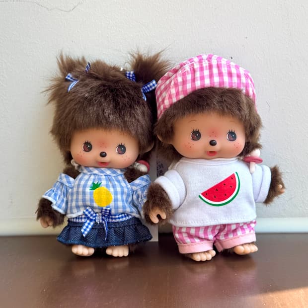 썸머 몬치치 파인애플 수박 몬치치키링 세트