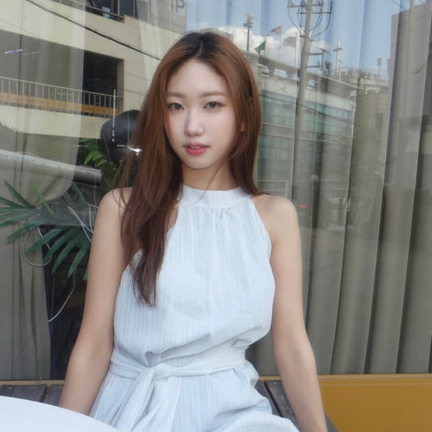 홀터 원피스 (스카프 포함)