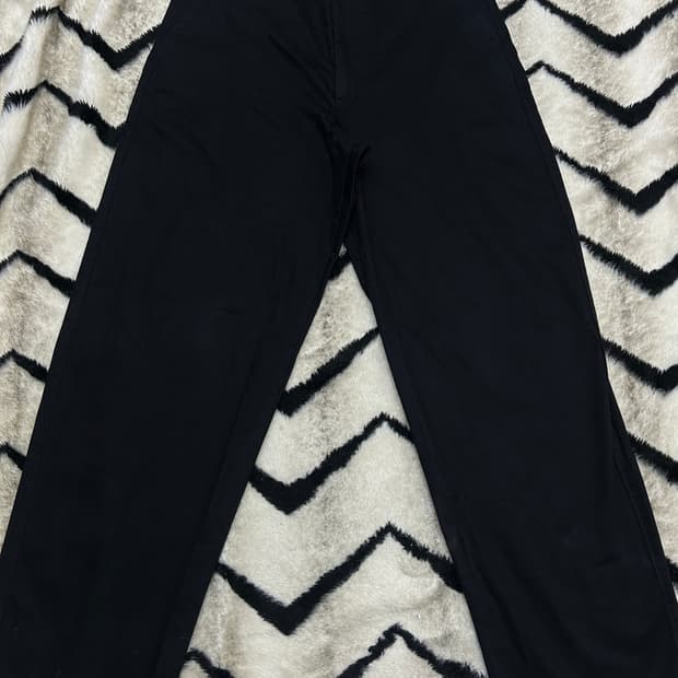 [34]유니클로U 코튼 와이드 팬츠/블랙