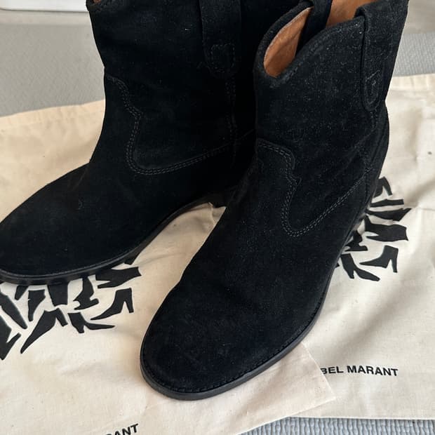 이자벨마랑 스웨이드 속굽부츠 230