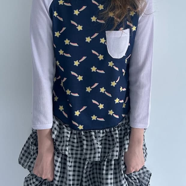 샵페어리 [F.E.E.S] shooting star raglan top