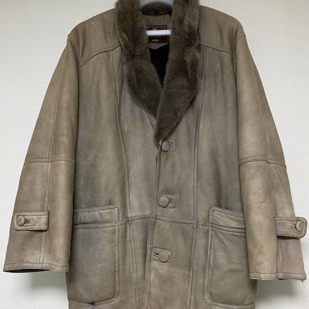 PIEL ESPANA 양가죽 양털 밍크 무스탕