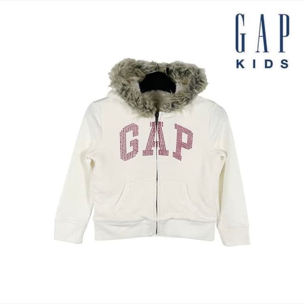 Kiikii착용))) Gap 갭 양털 퍼 후드집업 키즈