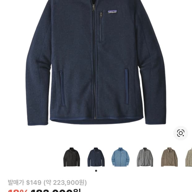 파타고니아 베러 스웨터 플리스 자켓 뉴네이비