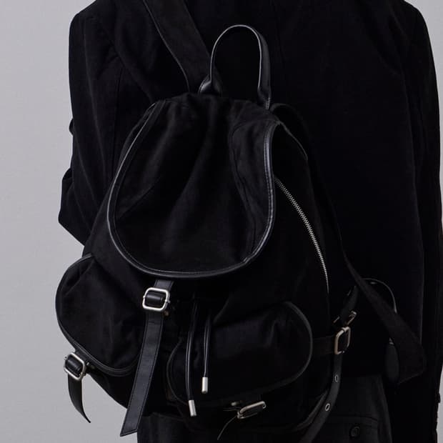 르아브 앨버트 스웨이드 럭색 블랙