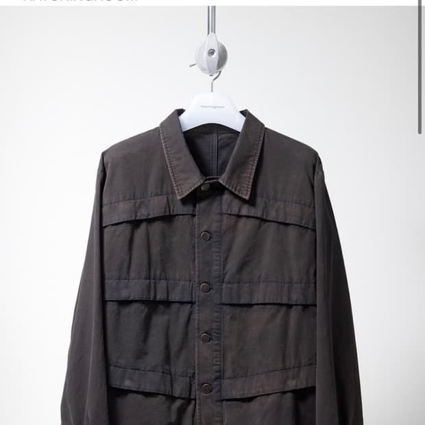 4) 해칭룸 6p 워크 자켓 워시드 블랙