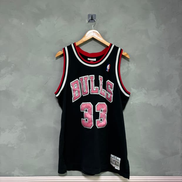 미첼엔네스 NBA 시카고 불스 피펜 스윙맨 져지 반팔