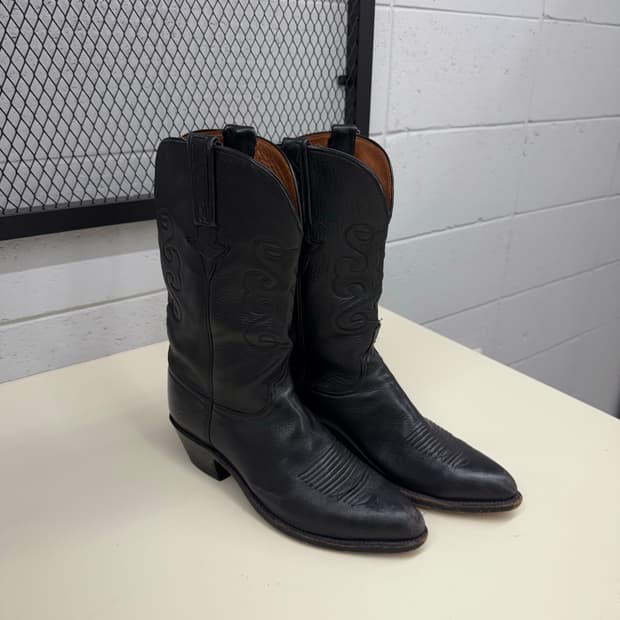 Lucchese Black Western Boots 9.5D