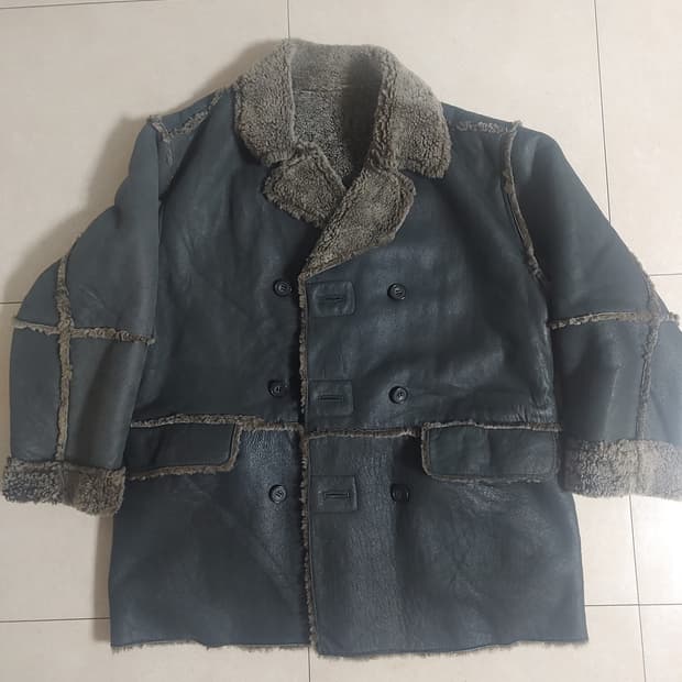 빈티지 양가죽 시어링코트