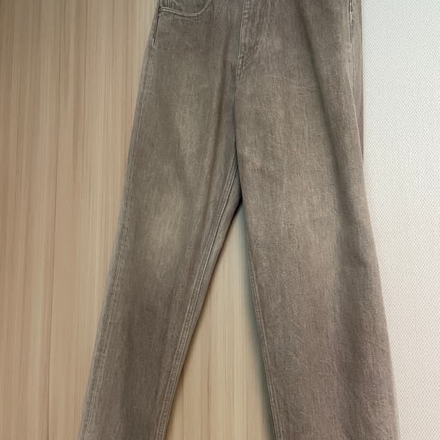 [30] 오라리 하드 트위스트 와이드 데님 모카브라운