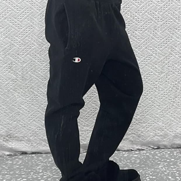 챔피언 리버스위브 자수로고 기모 조거 트레이닝 스웻팬츠 M C07140