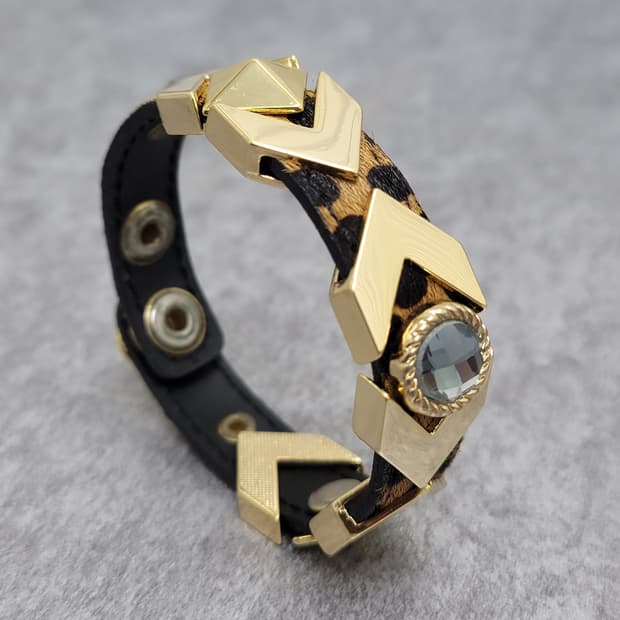 leopard stud bracelet 