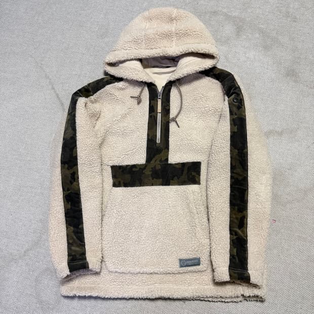 블랙야크 하프집업 플리스 후디