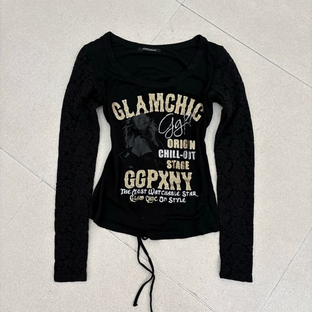 아일렛 시스루 레이스 롱슬리브