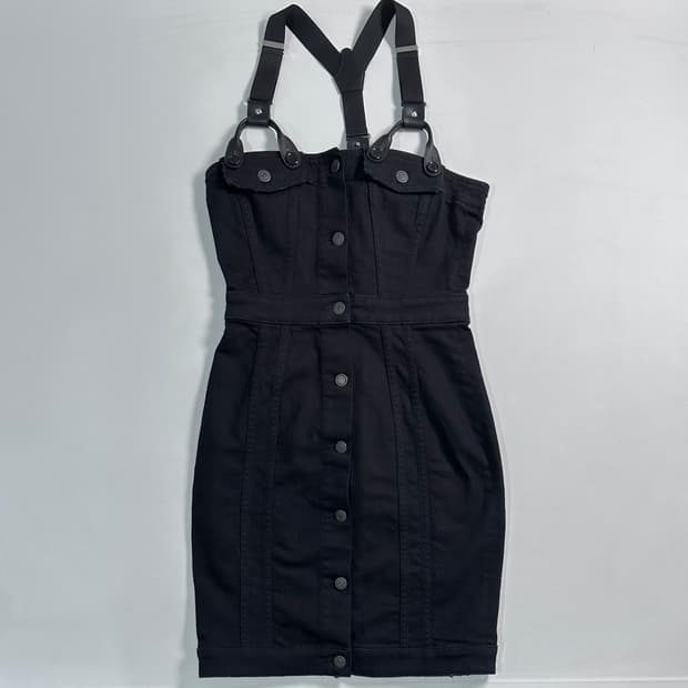 모스키노 멜빵 원피스  