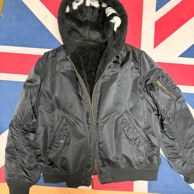 슈프림 ma-1 리버시블 xl