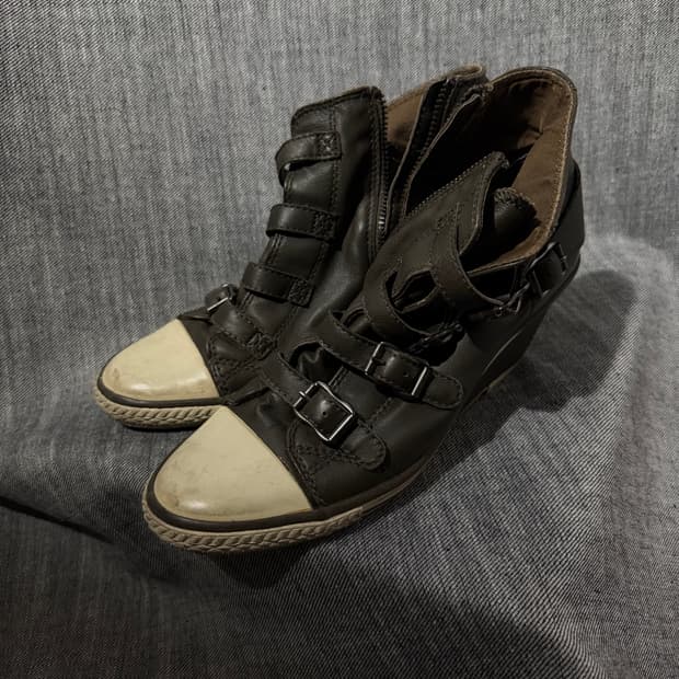 Ash 아쉬 웨지 레더 하이탑 스니커즈