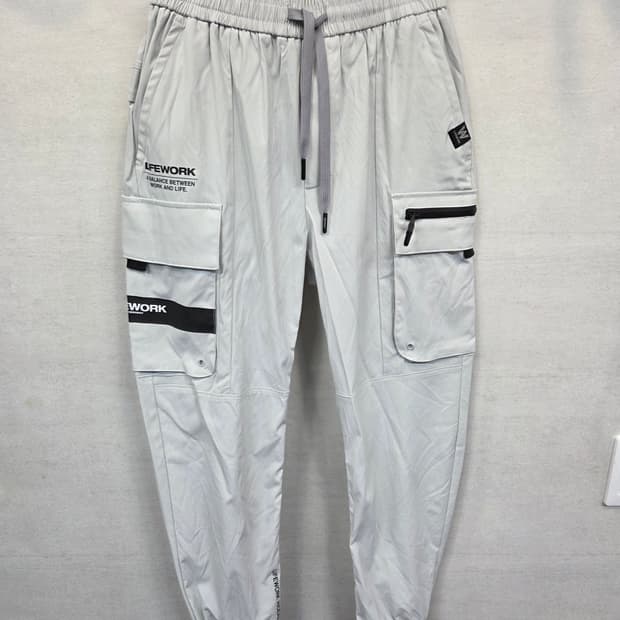 라이프워크 나일론 지퍼 카고 조거팬츠 s