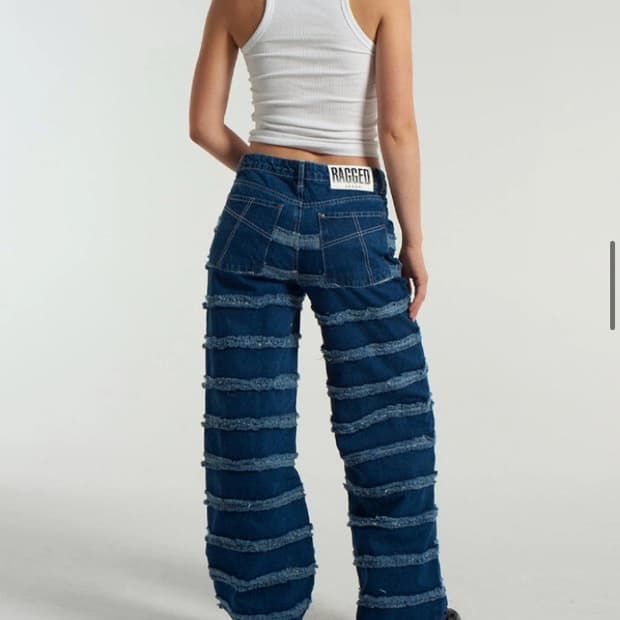 ragged priest 래그드프리스트 택달린 새거 청바지