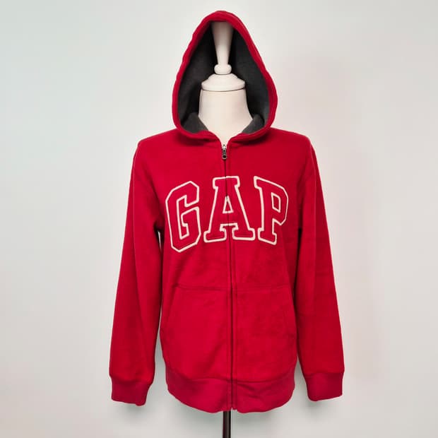gap 갭 레드 후리스 플리스 집업 