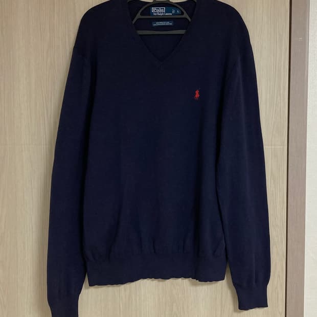폴로 브이넥 니트 L(105-110) 판매