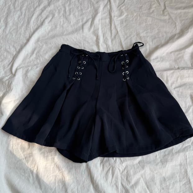 딥네이비 러블리 긱시크 숏팬츠