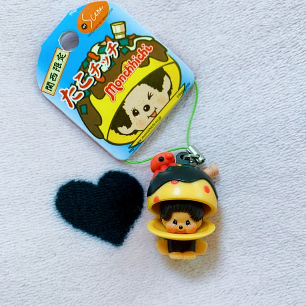 몬치치 캐스터네츠 타코야끼 피규어 스트랩