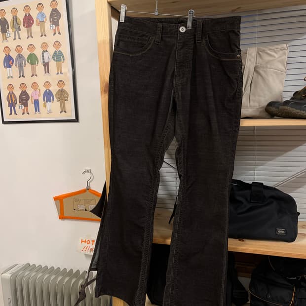 코듀로이 세미부츠컷 팬츠