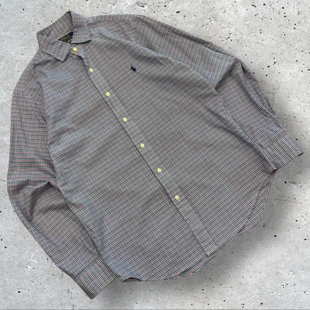 [S] 폴로 랄프로렌 클래식픽 체크 셔츠 남방 C862