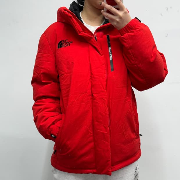 [XL] 노스페이스 레드 패딩점퍼