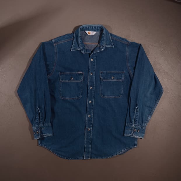 90s 칼하트 데님셔츠 C502