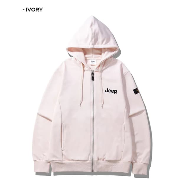 지프 스몰 지프 후드집업 아이보리 s