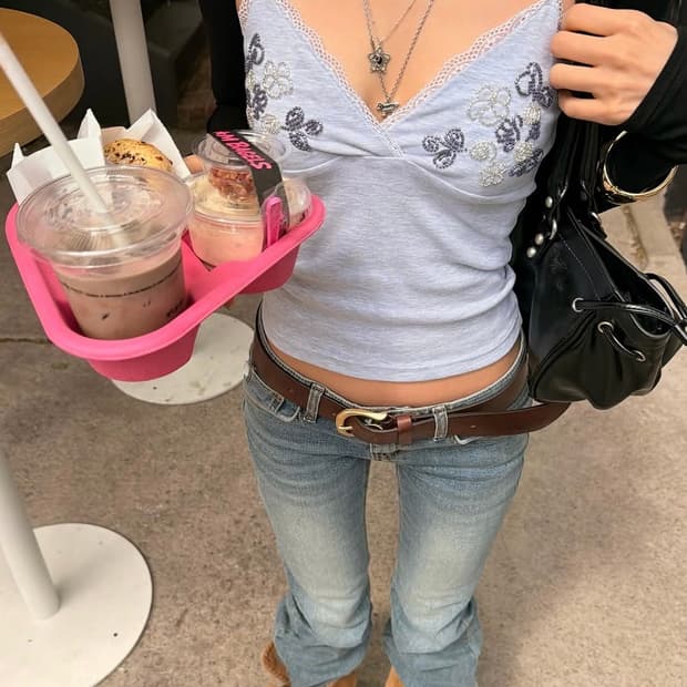 섭듀드 비즈 브이넥 상의 XS