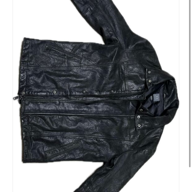 아르마니 익스체인지 레더자켓 판매합니다.