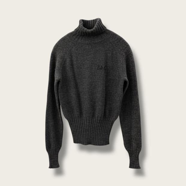 S/ 돌체앤가바나 자수로고 알파카 터틀넥 니트