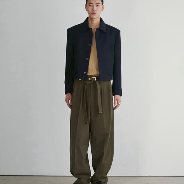 Recto 울 브렌드 숏자켓 L