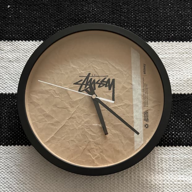 stussy 스투시 크래프터 벽걸이 시계 (무소음) 