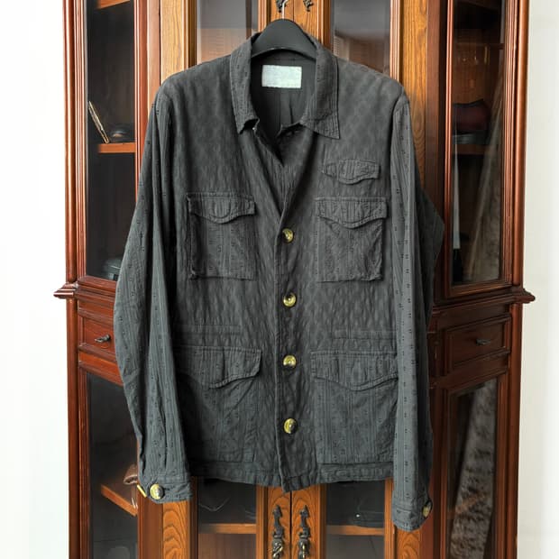 노마 텍스타일 디자인 가먼트 다잉 유틸리티 셔츠 자켓