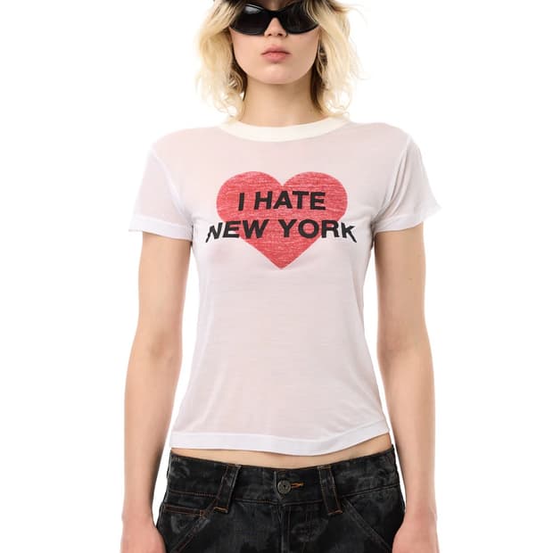 [XS,S,M]바퀘라 25fw I HATE NY 티셔츠