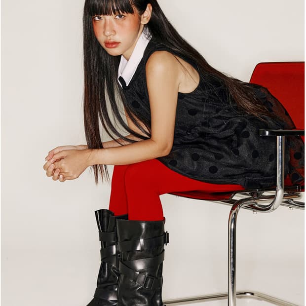 nayawashi x yase 벨티드 홀스하이드 부츠 블랙 240