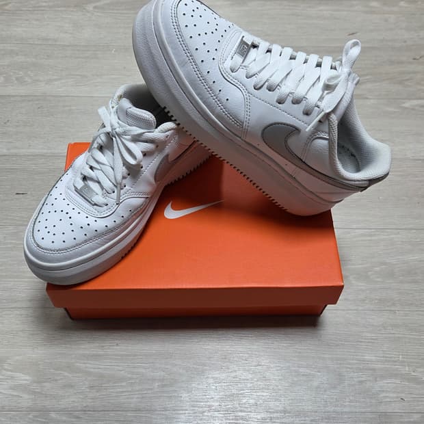 나이키 정품 코트 비전 알타 LTR 화이트 메탈릭 플래티넘 250mm