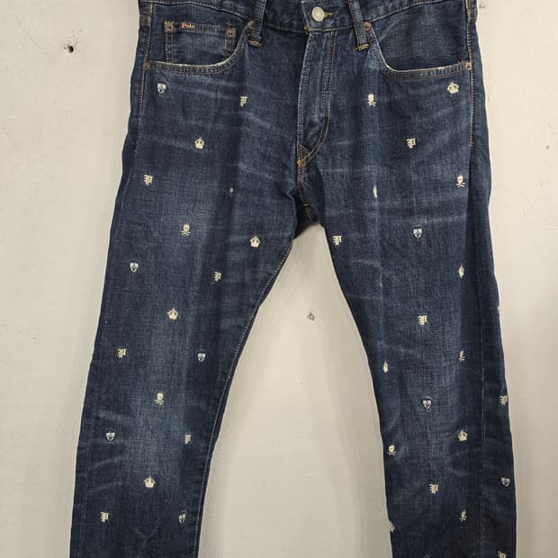 폴로 랄프로렌 스컬 크라운 데님 팬츠