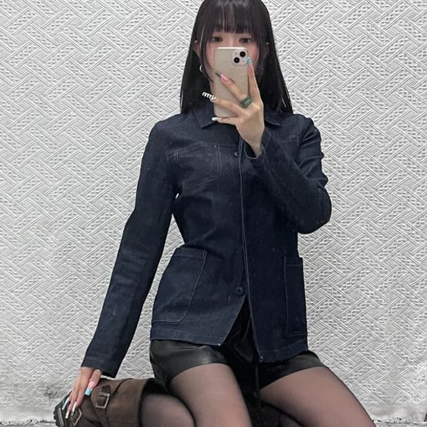 에스피비 빈티지 모던 시크 캐주얼 슬림핏 데님자켓 3 C12869
