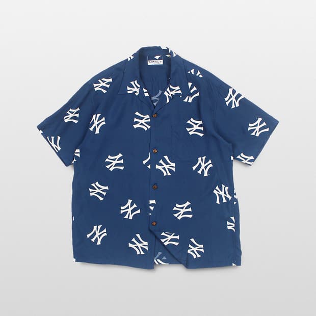 SUN SURF x BEAMS MLB Logo Aroha Shirt
