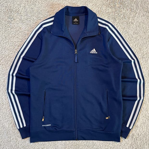 아디다스 ADIDAS 삼각로고 트랙탑 져지 네이비