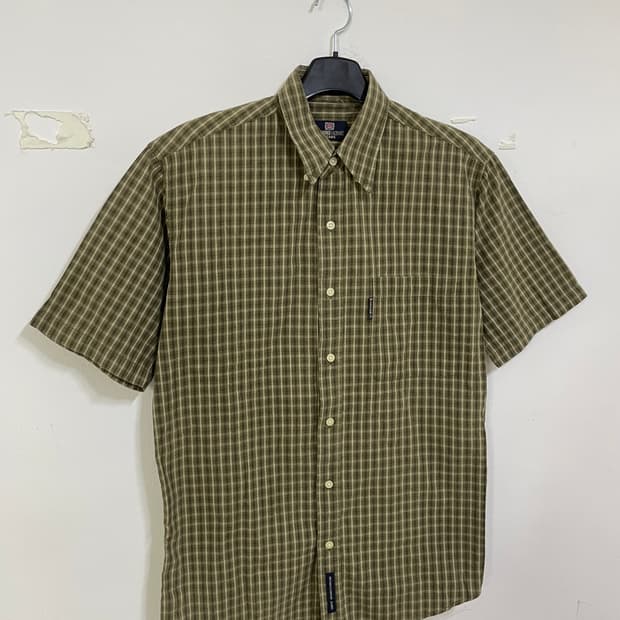 미치코 런던 체크 반팔 셔츠