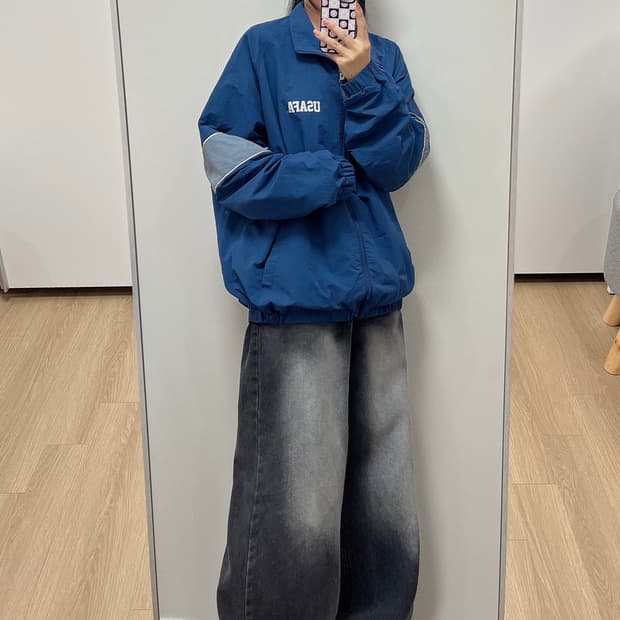 디스커스 애슬레틱 USAFA IPFU 미군 바람막이 자켓